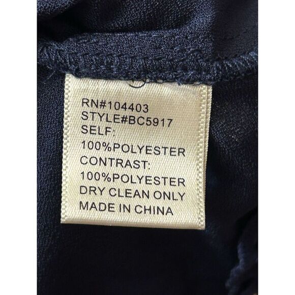 JOA Los Angeles Sz Small A Line Dress Blue White Lace Overlay Floral Sleeveless - Picture 8 of 13